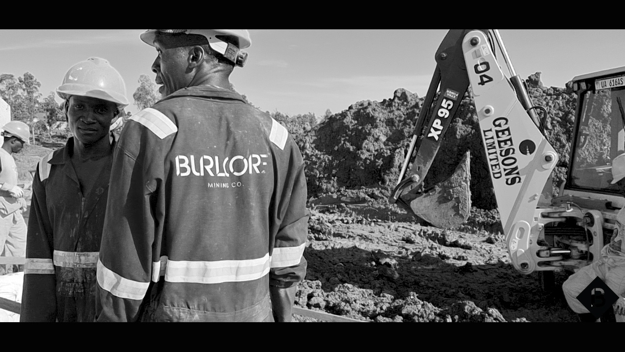 Burlcore Mining team at the open pit gold mine in Busia, Uganda